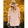 image:imageANRABESS Womens Oversized Turtleneck Batwing Long Sleeve Casual Cozy Baggy Knit Pullover Tunic Sweater 2026 Fall OutfitsPink