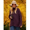 image:imageANRABESS Womens Oversized Turtleneck Batwing Long Sleeve Casual Cozy Baggy Knit Pullover Tunic Sweater 2026 Fall OutfitsPurple