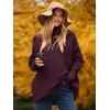 image:imageANRABESS Womens Oversized Turtleneck Batwing Long Sleeve Casual Cozy Baggy Knit Pullover Tunic Sweater 2026 Fall OutfitsPurple