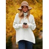 image:imageANRABESS Womens Oversized Turtleneck Batwing Long Sleeve Casual Cozy Baggy Knit Pullover Tunic Sweater 2026 Fall OutfitsWhite