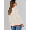 image:imageANRABESS Womens Striped Sweaters Long Sleeve Top Crewneck Color Block Casual Loose Knitted Pullover Shirts 2026 Fall OutfitsApricot White Orange