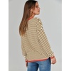 image:imageANRABESS Womens Striped Sweaters Long Sleeve Top Crewneck Color Block Casual Loose Knitted Pullover Shirts 2026 Fall OutfitsBrown White Orange