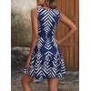 image:imageANRABESS Womens Summer Mini Dress 2026 Sleeveless Sexy Wrap V Neck ALine Boho Floral Sundress Casual Flowy Beach DressesLeaf Navy Blue