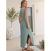 image:imageANRABESS Womens Summer Soft Maxi Dress with Pockets  Sleeveless Lightweight Loose Fit SundressComfy SmoothBeach Vacation ClothesBusiness Casual OutfitsTravel AllDay WearLight Green