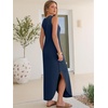 image:imageANRABESS Womens Summer Soft Maxi Dress with Pockets  Sleeveless Lightweight Loose Fit SundressComfy SmoothBeach Vacation ClothesBusiness Casual OutfitsTravel AllDay WearNavy Blue