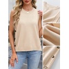 image:imageANRABESS Womens Sweater Vest Summer Sleeveless Crewneck Ribbed Knit Side Button Loose Pullover Tank Tops 2026 Fall OutfitsBeige