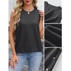 image:imageANRABESS Womens Sweater Vest Summer Sleeveless Crewneck Ribbed Knit Side Button Loose Pullover Tank Tops 2026 Fall OutfitsBlack