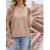 image:imageANRABESS Womens Sweater Vest Summer Sleeveless Crewneck Ribbed Knit Side Button Loose Pullover Tank Tops 2026 Fall OutfitsFlush Pink