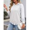 image:imageANRABESS Womens Sweater Vest Summer Sleeveless Crewneck Ribbed Knit Side Button Loose Pullover Tank Tops 2026 Fall OutfitsWhite