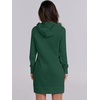 image:imageANRABESS Womens Sweatshirt Dress Long Sleeve Hoodies Mini Dresses Fleece Casual Hoodie with Pockets 2026 Fall FashionGreen