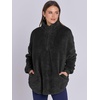 image:imageANRABESS Womens Sweatshirt Sherpa Fuzzy Fleece Zip Up Hoodies Cozy Pullover Soft Sweaters Tops 2026 Fall Trendy ClothesBlack
