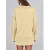 image:imageANRABESS Womens Sweatshirts Oversized Casual Loose Button Up Henley Pullover Top High Low Split 2026 Fall Fashion OutfitsBeige