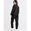 image:imageANRABESS Womens Two Piece Outfits Sweatsuit Lounge Set Long Sleeve Crewneck Sweatshirt Jogger Pants Tracksuit 2026 Fall SetsBlack