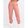 image:imageANRABESS Womens Two Piece Outfits Sweatsuit Lounge Set Long Sleeve Crewneck Sweatshirt Jogger Pants Tracksuit 2026 Fall SetsDark Pink