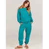 image:imageANRABESS Womens Two Piece Outfits Sweatsuit Lounge Set Long Sleeve Crewneck Sweatshirt Jogger Pants Tracksuit 2026 Fall SetsLake
