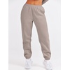 image:imageANRABESS Womens Two Piece Outfits Sweatsuit Lounge Set Long Sleeve Crewneck Sweatshirt Jogger Pants Tracksuit 2026 Fall SetsLight Khaki