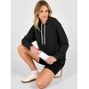 image:imageANRABESS Womens Waffle Knit Hoodie Loose Fit Sweatshirts  Soft Comfy Lightweight Drawstring Pullover Tops with Pocket Travel amp Casual Wear Cute Trendy Clothes Fall Winter OutfitsBlack