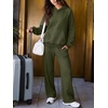 image:imageANRABESS Womens Waffle Oversized Hoodie with Pockets  Cozy Lightweight Hooded Sweatshirts Raglan Sleeve with Pocket Loose School Office Casual Wear Fall Winter Pullover TopsArmy Green