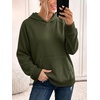 image:imageANRABESS Womens Waffle Oversized Hoodie with Pockets  Cozy Lightweight Hooded Sweatshirts Raglan Sleeve with Pocket Loose School Office Casual Wear Fall Winter Pullover TopsArmy Green