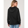 image:imageANRABESS Womens Waffle Oversized Hoodie with Pockets  Cozy Lightweight Hooded Sweatshirts Raglan Sleeve with Pocket Loose School Office Casual Wear Fall Winter Pullover TopsBlack