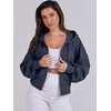 image:imageANRABESS Womens Zip Up Hoodie Cropped Sweatshirt  Soft Comfy Casual Jacket Workout amp Daily Wear Cute Y2K Clothes Fall Spring Transition OutfitsNavy Blue