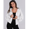 image:imageANRABESS Womens Zip Up Hoodie Cropped Sweatshirt  Soft Comfy Casual Jacket Workout amp Daily Wear Cute Y2K Clothes Fall Spring Transition OutfitsWhite