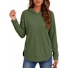 image:imageANRABESS Womens Fashion Hoodie with Pockets  Comfy Fleece SweatshirtHighLow Hem Pullover Casual Loose FitWork amp Travel amp Everyday Wear OutfitsFall Winter ClothesArmy Green