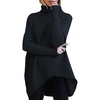 image:imageANRABESS Womens Oversized Turtleneck Batwing Long Sleeve Casual Cozy Baggy Knit Pullover Tunic Sweater 2026 Fall OutfitsBlack
