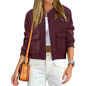image:imageANRABESS Women Cropped Bomber Jacket 2026 Fashion Casual Trendy Varsity Y2k Jackets Fall OutfitsWine Red