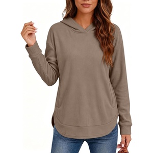 image:imageANRABESS Womens Fashion Hoodie with Pockets  Comfy Fleece SweatshirtHighLow Hem Pullover Casual Loose FitWork amp Travel amp Everyday Wear OutfitsFall Winter ClothesLight Coffee
