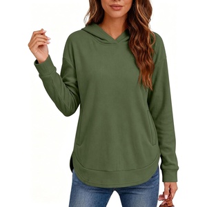 image:imageANRABESS Womens Fashion Hoodie with Pockets  Comfy Fleece SweatshirtHighLow Hem Pullover Casual Loose FitWork amp Travel amp Everyday Wear OutfitsFall Winter ClothesArmy Green