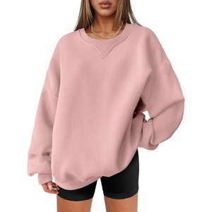 image:imageANRABESS Womens Oversized Sweatshirts Hoodies Crewneck Fleece Pullover Sweaters 2026 Fall Outfits Teen Girls Winter ClothesLight Pink