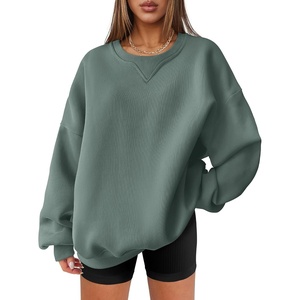 image:imageANRABESS Womens Oversized Sweatshirts Hoodies Crewneck Fleece Pullover Sweaters 2026 Fall Outfits Teen Girls Winter ClothesLightgreen