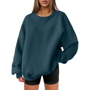 image:imageANRABESS Womens Oversized Sweatshirts Hoodies Crewneck Fleece Pullover Sweaters 2026 Fall Outfits Teen Girls Winter ClothesNavy
