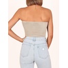 image:imageANRABESS Tube Tops for Women Strapless Twist Knot Corset Rib Knit Slim Fit Medium Stretch Sexy Tank for PartyampGoing OutApricot