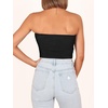 image:imageANRABESS Tube Tops for Women Strapless Twist Knot Corset Rib Knit Slim Fit Medium Stretch Sexy Tank for PartyampGoing OutBlack