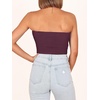 image:imageANRABESS Tube Tops for Women Strapless Twist Knot Corset Rib Knit Slim Fit Medium Stretch Sexy Tank for PartyampGoing OutBurgundy