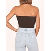 image:imageANRABESS Tube Tops for Women Strapless Twist Knot Corset Rib Knit Slim Fit Medium Stretch Sexy Tank for PartyampGoing OutCoffee