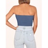 image:imageANRABESS Tube Tops for Women Strapless Twist Knot Corset Rib Knit Slim Fit Medium Stretch Sexy Tank for PartyampGoing OutDeep Blue
