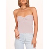image:imageANRABESS Tube Tops for Women Strapless Twist Knot Corset Rib Knit Slim Fit Medium Stretch Sexy Tank for PartyampGoing OutPink