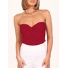 image:imageANRABESS Tube Tops for Women Strapless Twist Knot Corset Rib Knit Slim Fit Medium Stretch Sexy Tank for PartyampGoing OutRed