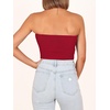 image:imageANRABESS Tube Tops for Women Strapless Twist Knot Corset Rib Knit Slim Fit Medium Stretch Sexy Tank for PartyampGoing OutRed