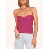 image:imageANRABESS Tube Tops for Women Strapless Twist Knot Corset Rib Knit Slim Fit Medium Stretch Sexy Tank for PartyampGoing OutRose