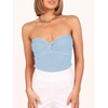 image:imageANRABESS Tube Tops for Women Strapless Twist Knot Corset Rib Knit Slim Fit Medium Stretch Sexy Tank for PartyampGoing OutSky