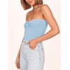 image:imageANRABESS Tube Tops for Women Strapless Twist Knot Corset Rib Knit Slim Fit Medium Stretch Sexy Tank for PartyampGoing OutSky