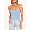 image:imageANRABESS Tube Tops for Women Strapless Twist Knot Corset Rib Knit Slim Fit Medium Stretch Sexy Tank for PartyampGoing OutSky