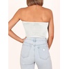 image:imageANRABESS Tube Tops for Women Strapless Twist Knot Corset Rib Knit Slim Fit Medium Stretch Sexy Tank for PartyampGoing OutWhite