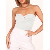 image:imageANRABESS Tube Tops for Women Strapless Twist Knot Corset Rib Knit Slim Fit Medium Stretch Sexy Tank for PartyampGoing OutWhite