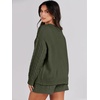 image:imageANRABESS Women 2 Piece Outfits Sweater Lounge Loungewear Sets 2026 Winter Cable Knit Oversized Sweaters Shorts Matching SetsArmy Green