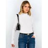 image:imageANRABESS Women Lettuce Trim Mock Neck Long Sleeve Ribbed Top  Knit Slim Fit Shirts Soft Lightweight Basic Tees Work Going Out Layering Tshirts Casual Fall Winter Clothes for Daily WearWhite